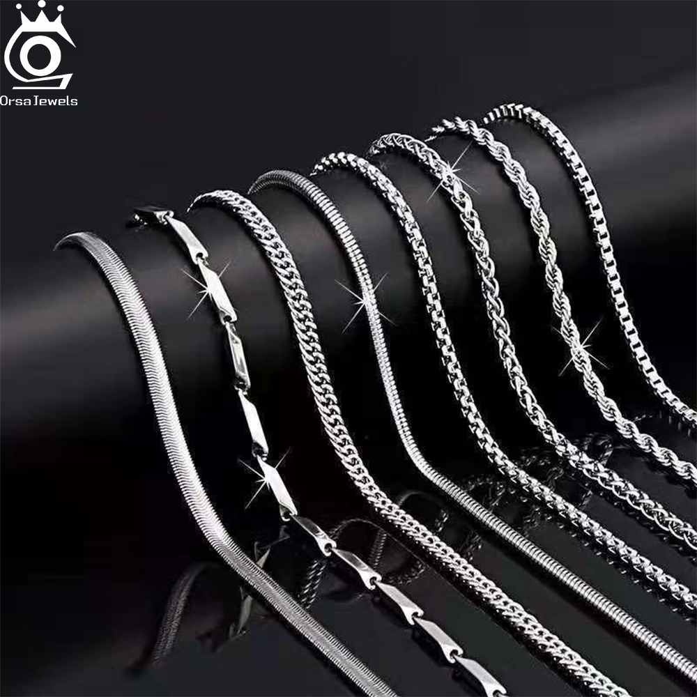 오르사 주얼즈 925 스털링 실버 체인 목걸이 패션 파 - 925 Sterling Silver Chain Necklace Men 리뷰 및 가격